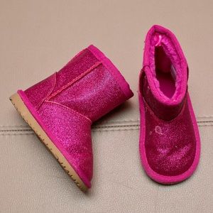 Fuschia Glitter Boots